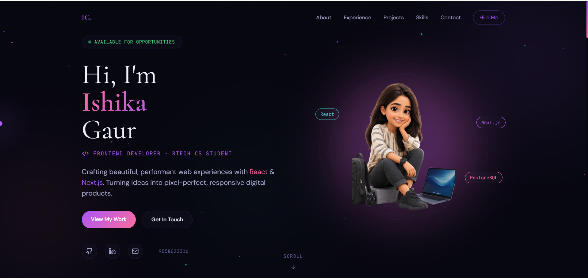 Personal Portfolio Website preview